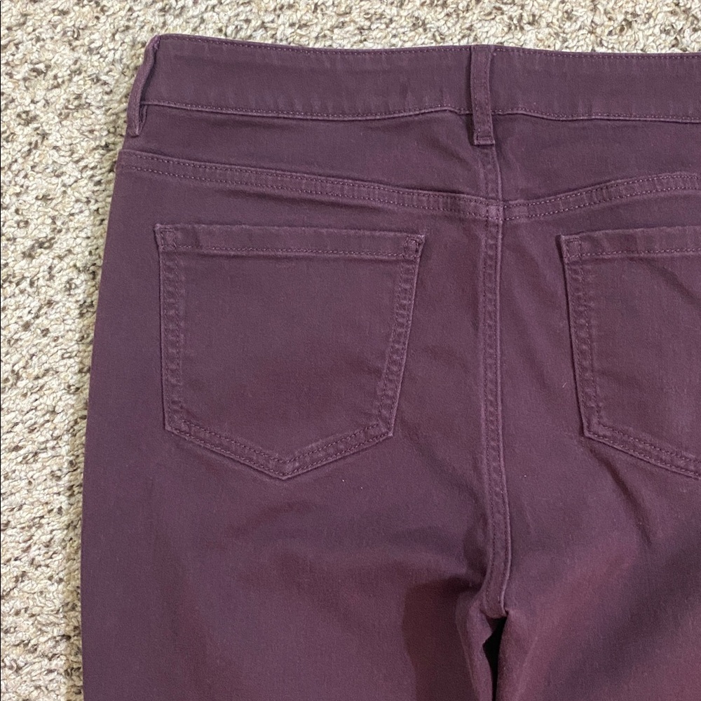 J. Jill plum purple boyfriend straight leg ankle denim - last pic to show fit - Picture 8 of 8